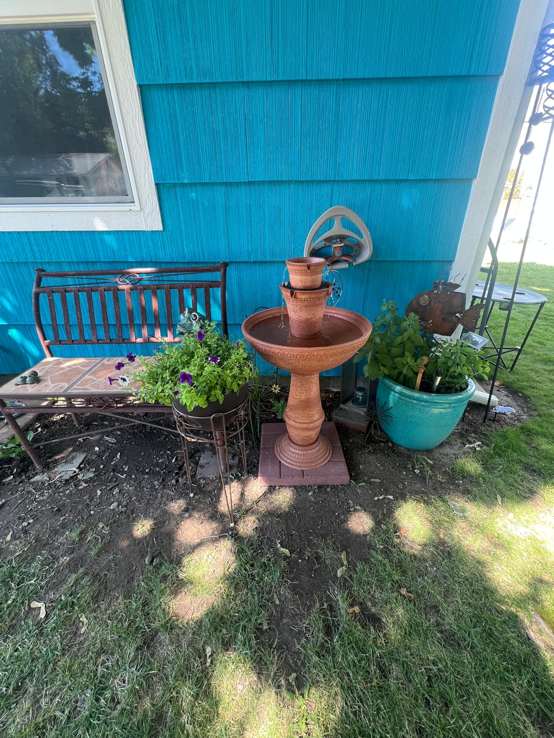 Customer photo review of Adria Cordless 8-in-1 Modular Fountain with Timer