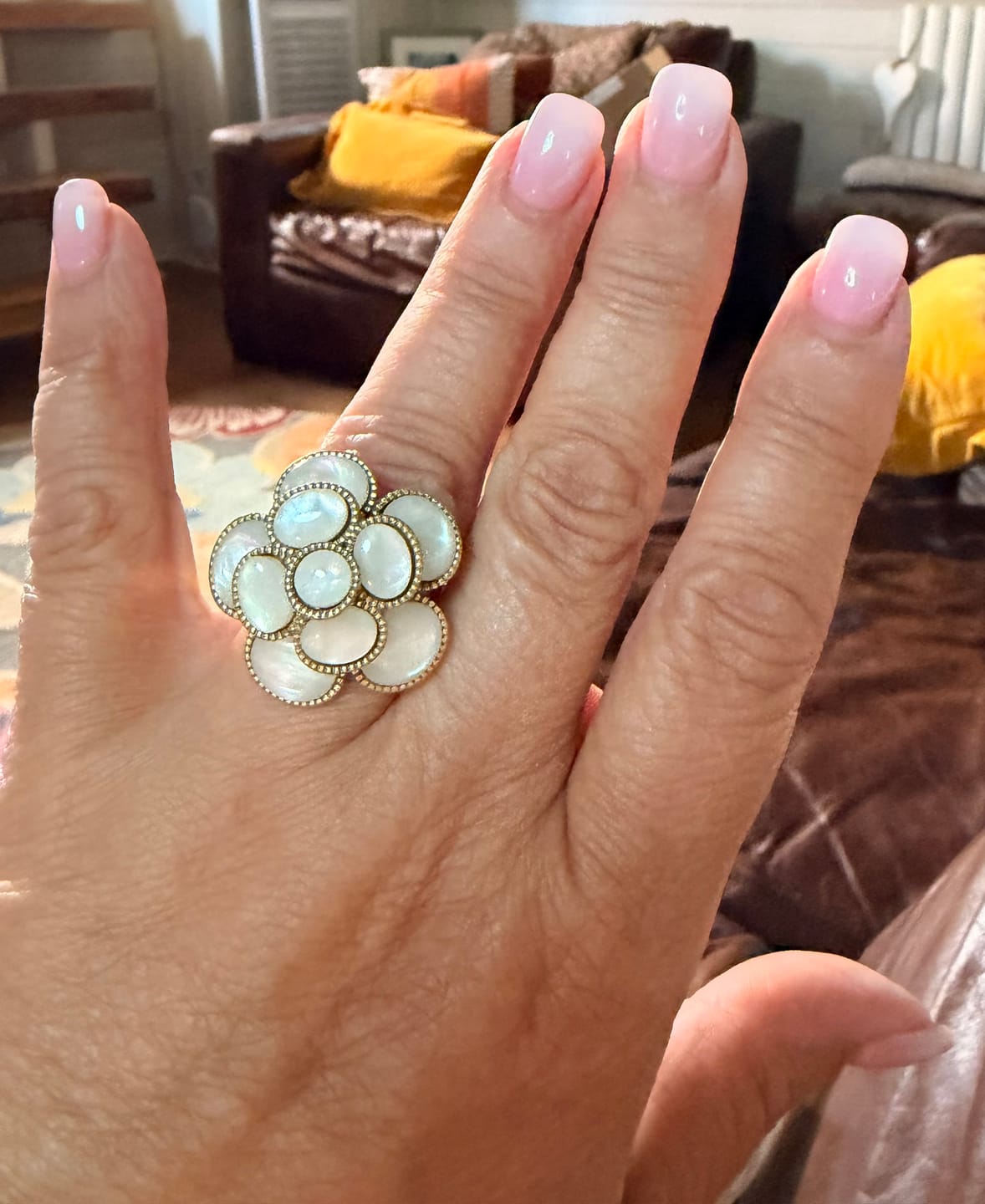 Customer photo review of Pearl Bloom Vintage Ring