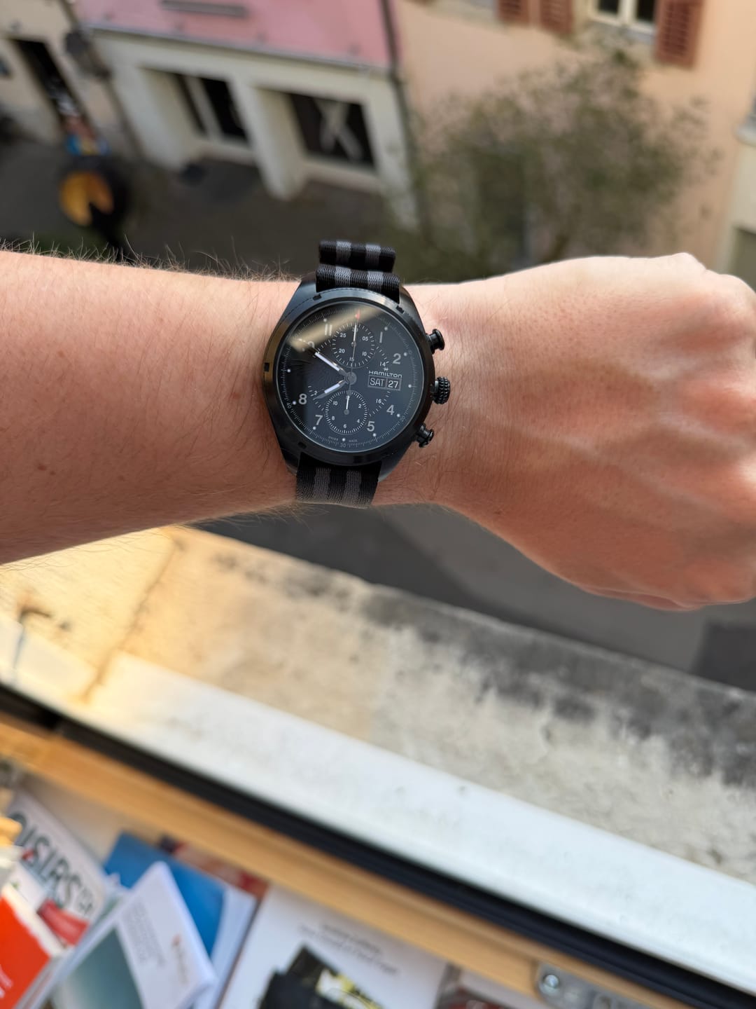 Customer photo review of Bond Premium Nylon Watch Strap