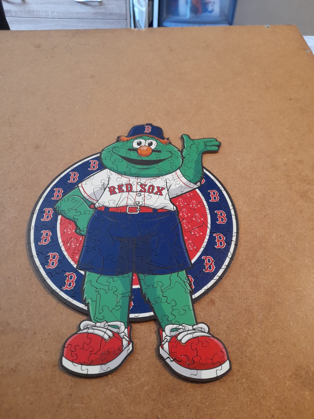 Customer photo review of Boston Red Sox™ Mascot - Wooden Puzzle