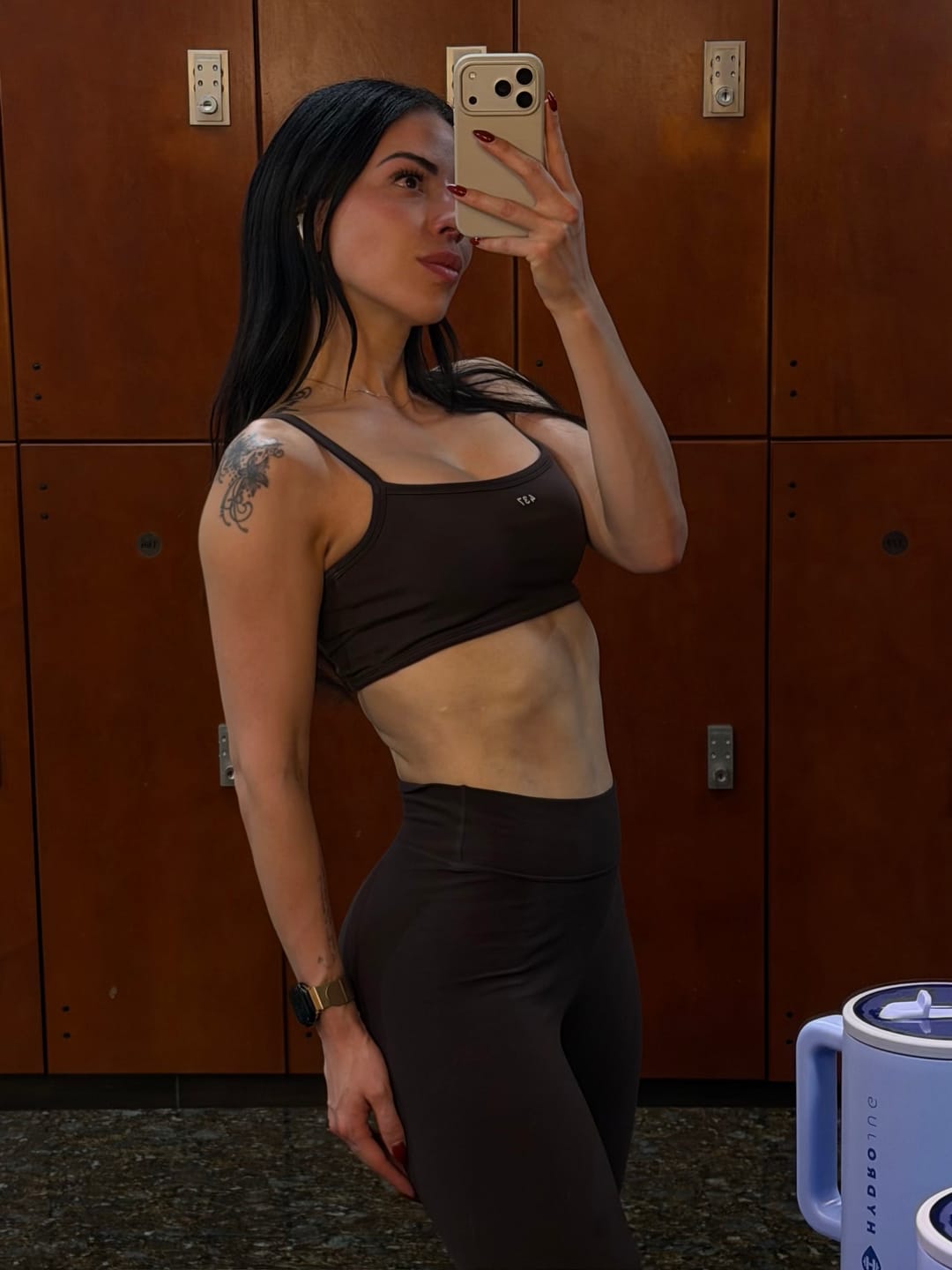 Customer photo review of The Essentials Legging / Espresso