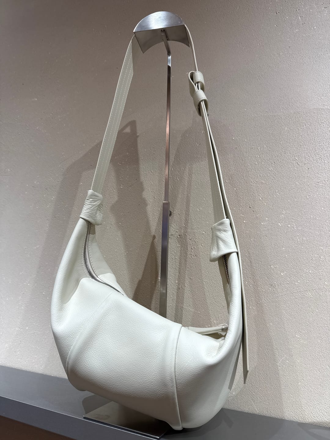 Customer photo review of Knotted Crescent Hobo Bag With Buckles