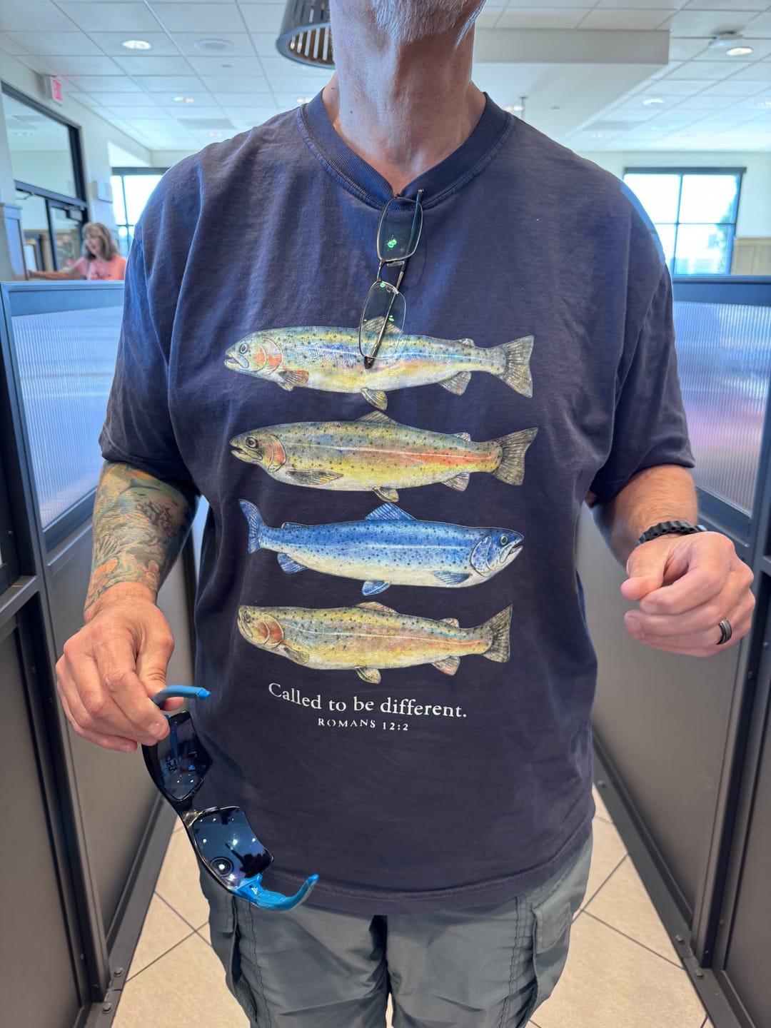 Customer photo review of Be Different T-Shirt