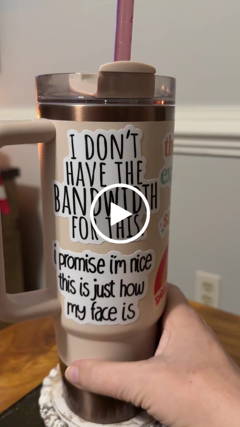 Customer video review of "Fresh out of fucks" sticker