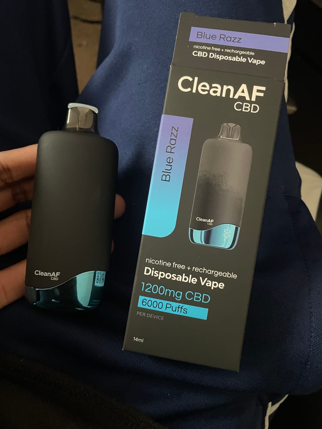 Customer photo review of Blue Razz CBD Vape