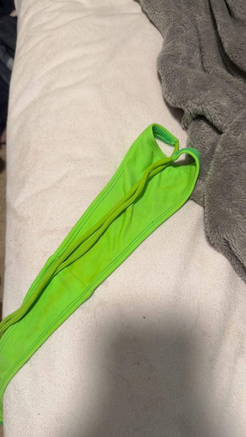 Customer photo review of 001 Bikini Bottoms - Neon Green