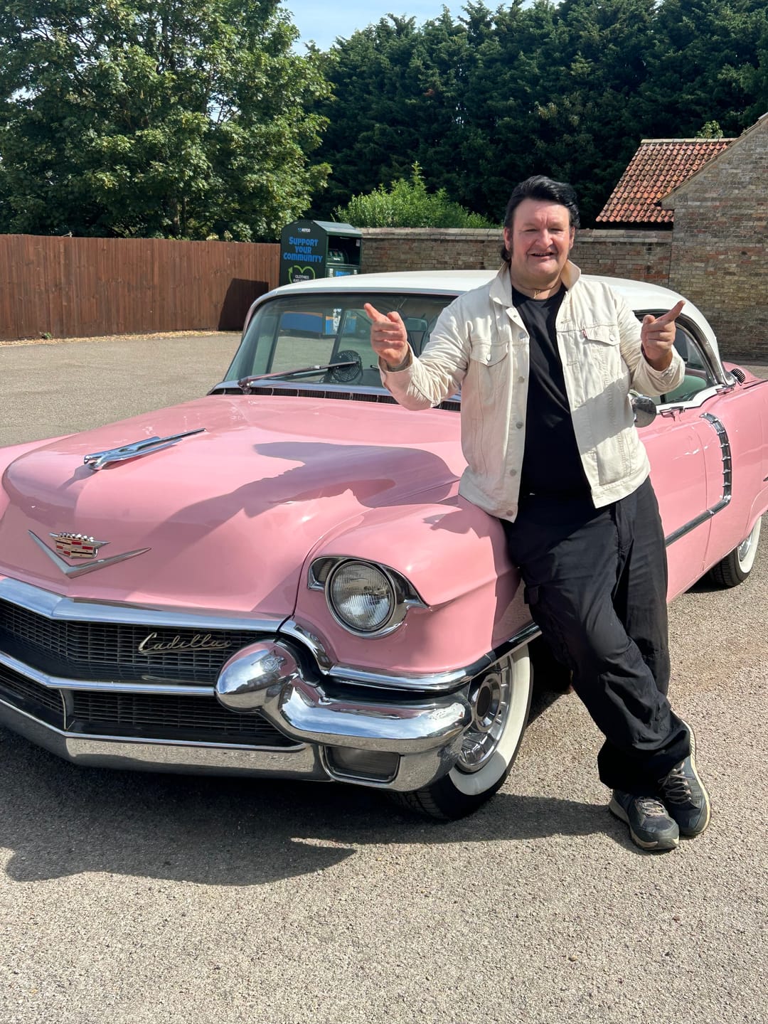 Customer photo review of Vintage Trousers - Pinstripe
