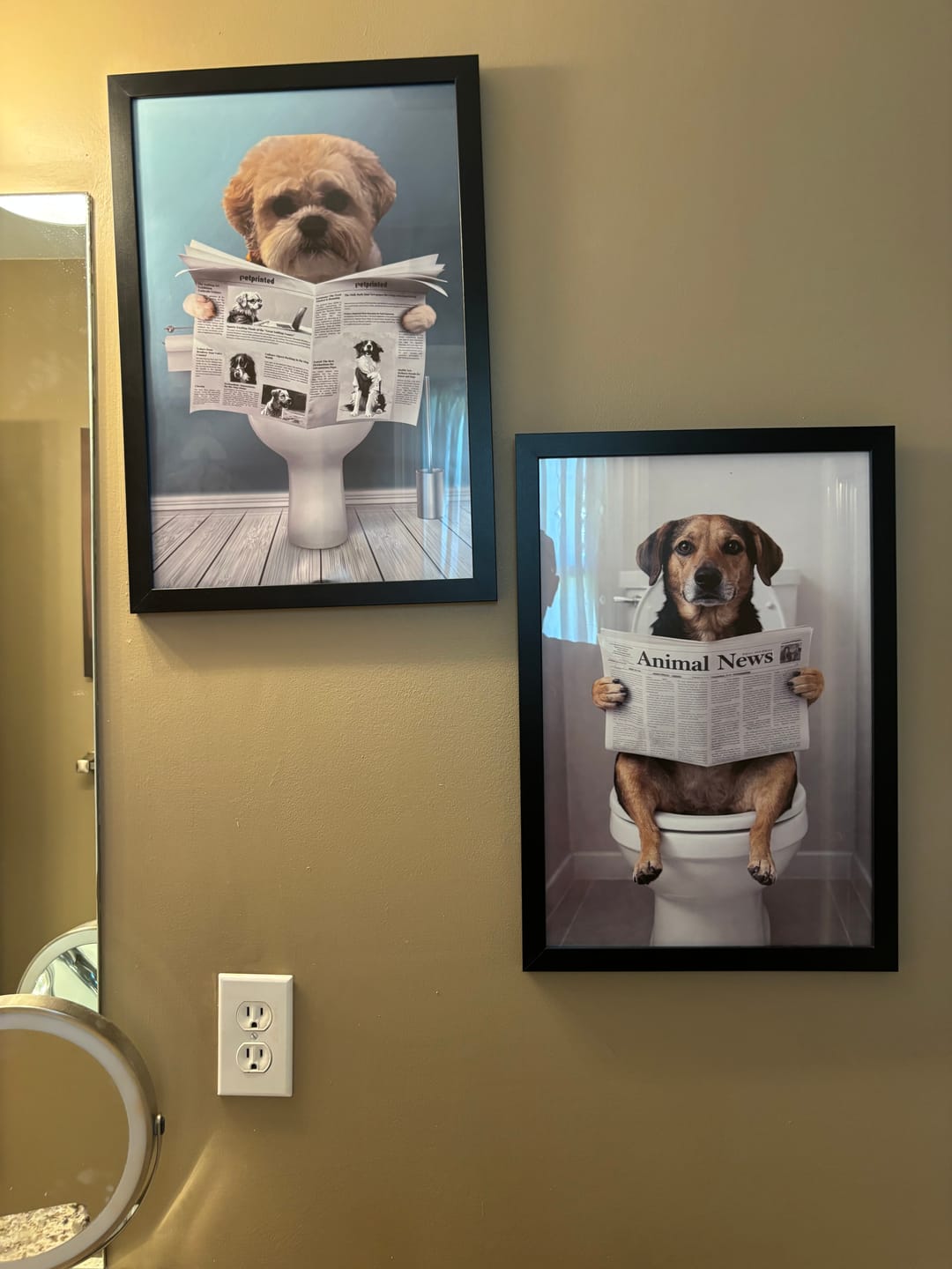 Customer photo review of Bathroom - Personalized Poster