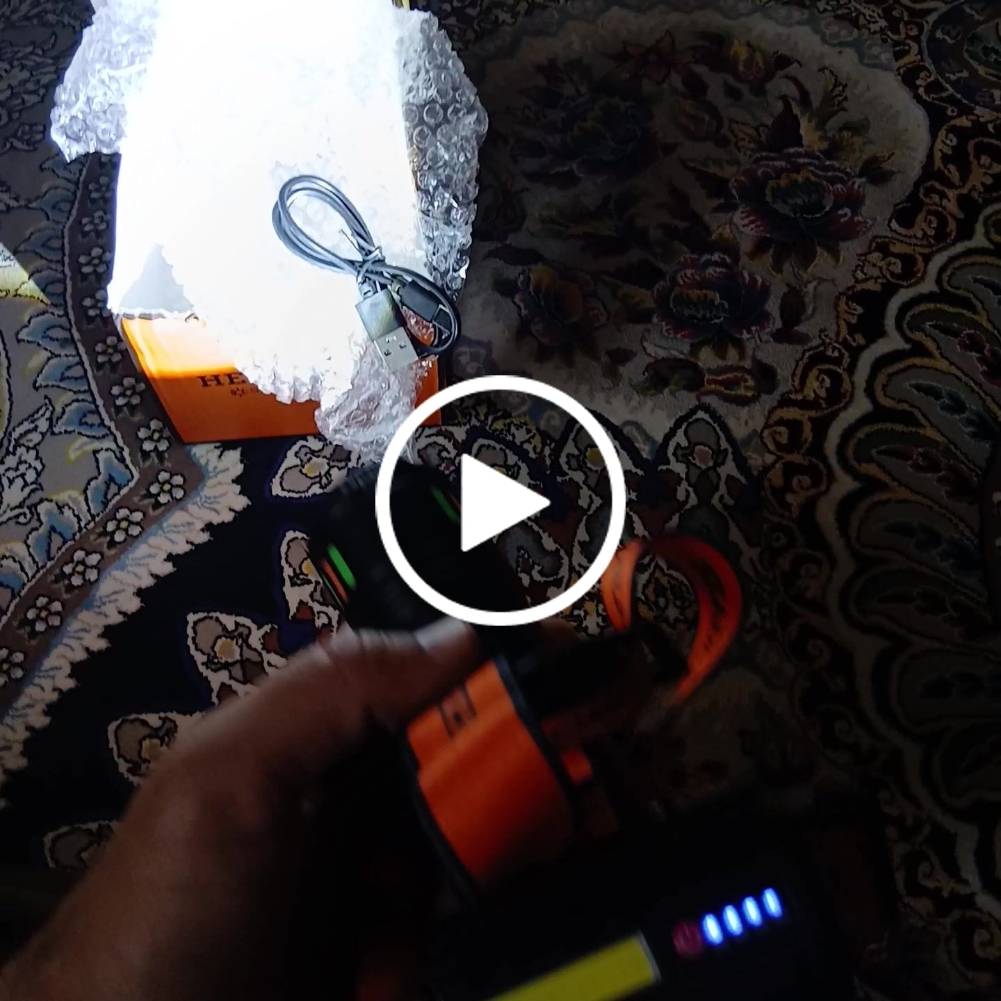 Customer video review of Rechargeable Headlight - Lot Imported