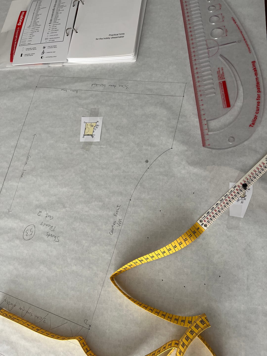 Customer photo review of Lutterloh System® - incl. Designer & Tailor Curve and 3 Rolls of Paper