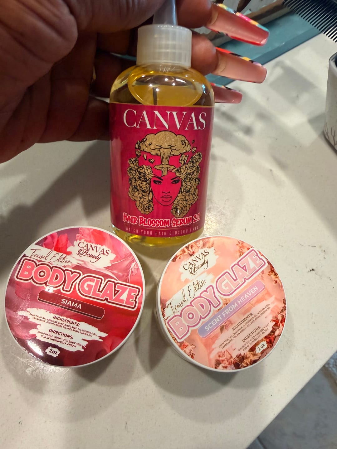 Customer photo review of (NEW) TRAVEL GLAZE: SIAMA