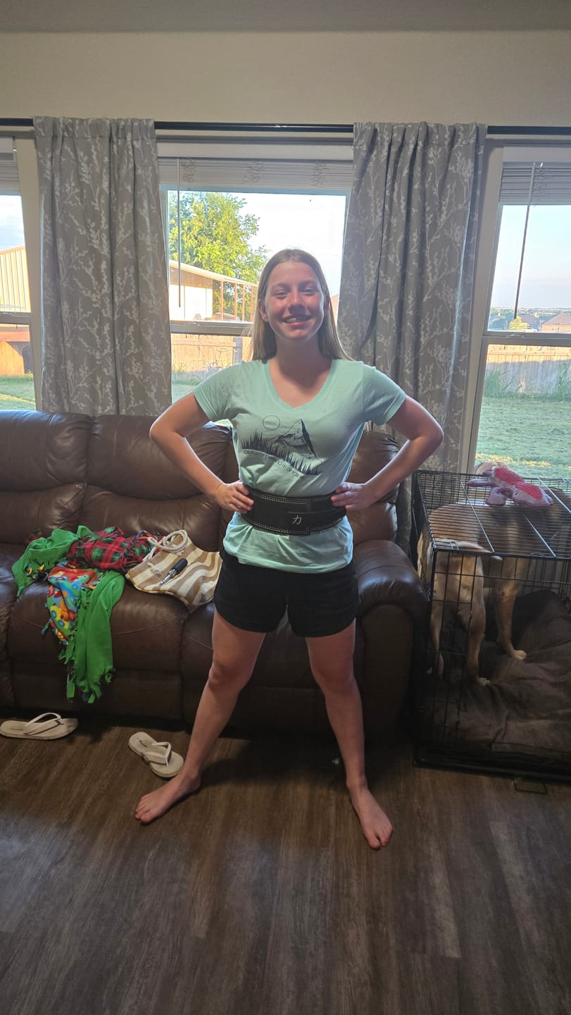 Customer photo review of 10MM Lever Belt - Black