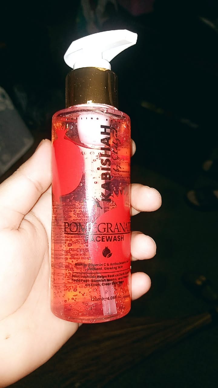 Customer photo review of Pomegranate Face Wash
