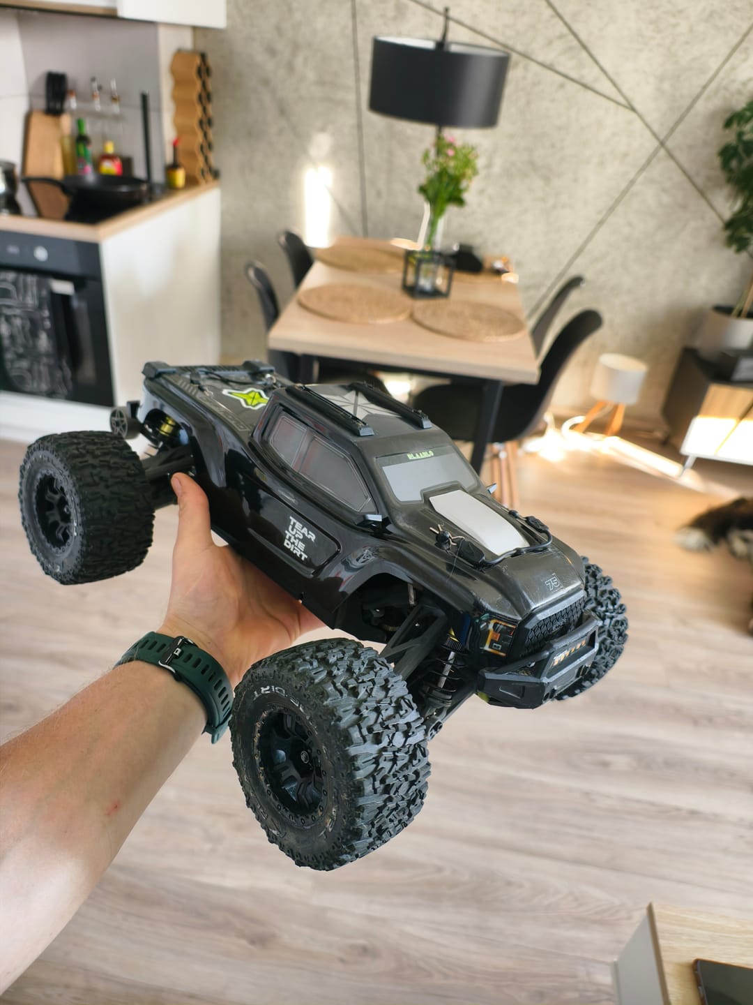 Customer photo review of Rlaarlo Omni-Terminator Carbon Fiber MINI 1:10 Scale RTR Brushless Monster Truck, RZ001B-C