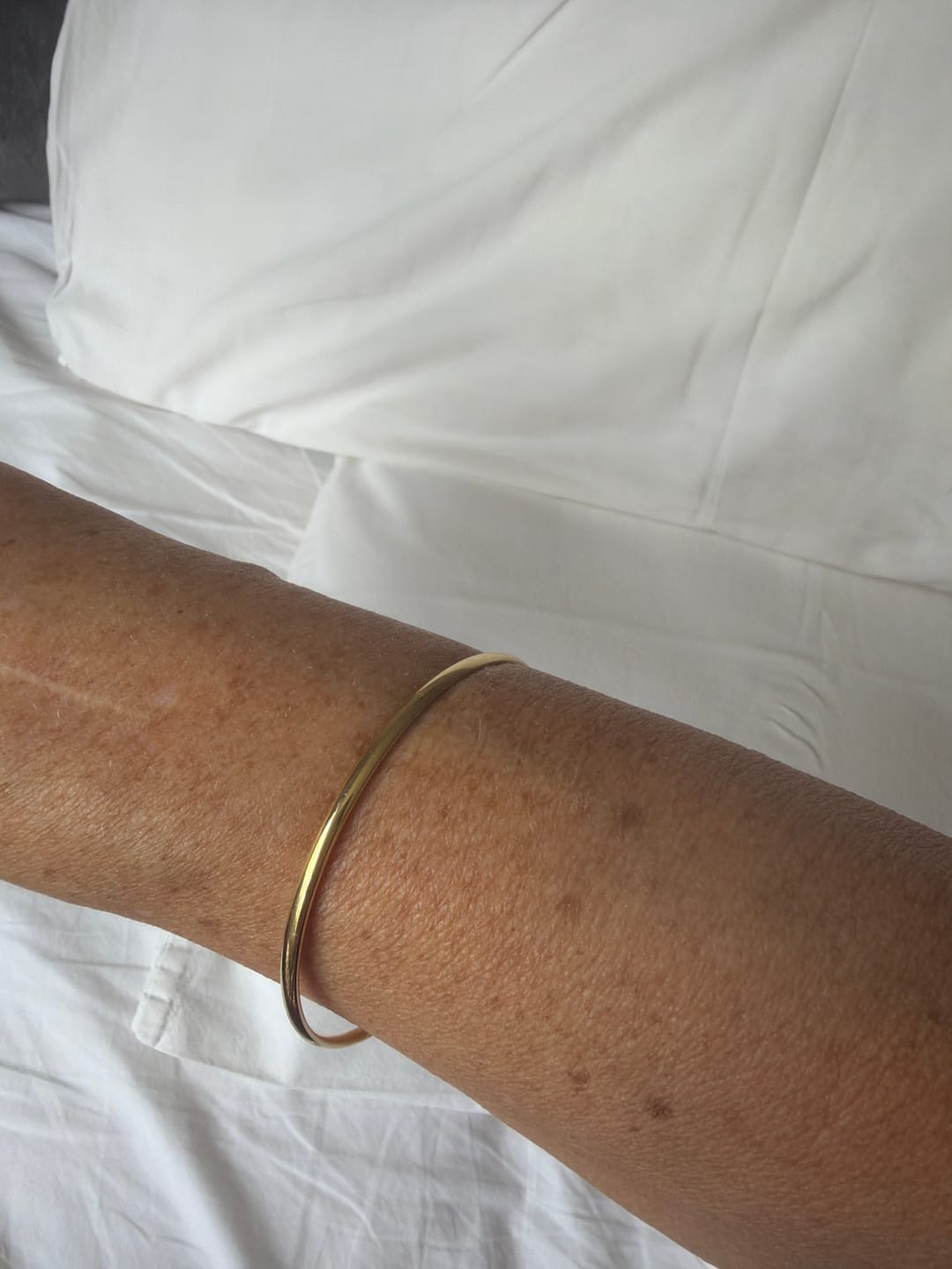 Customer photo review of Classic Gold Bangle