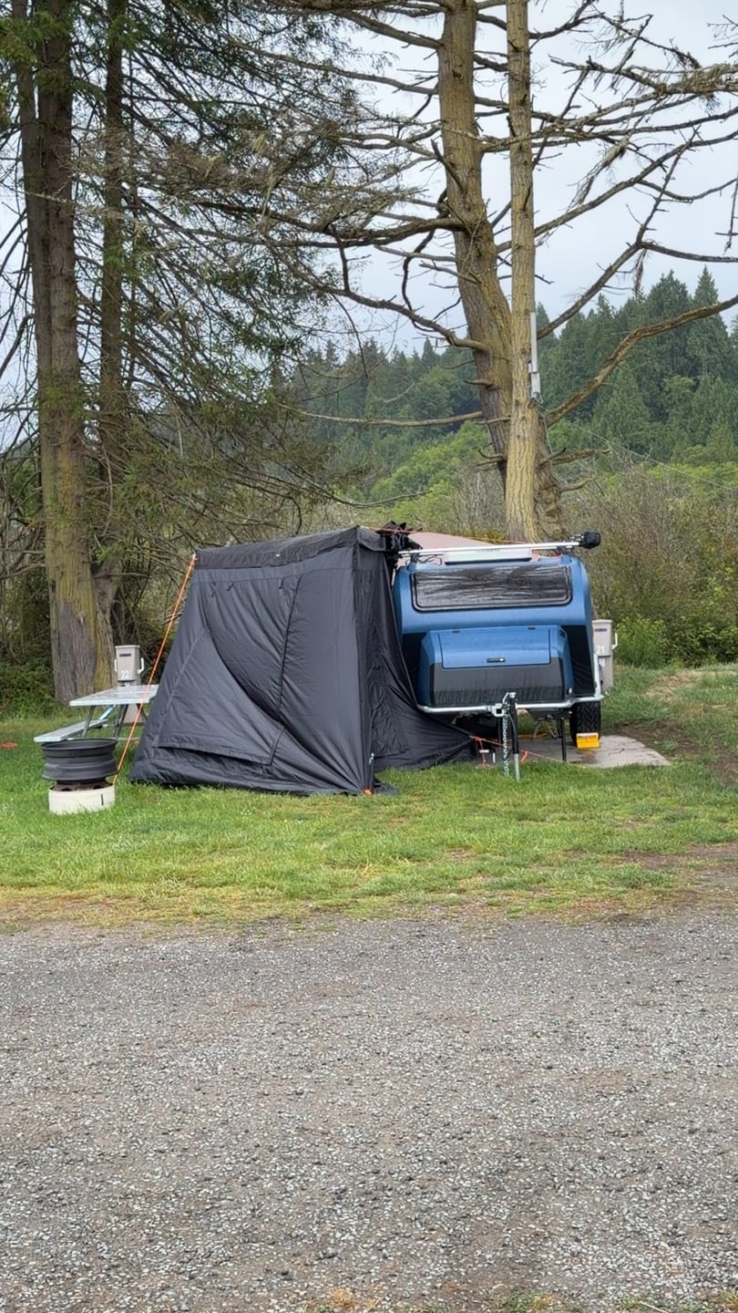 Customer photo review of OPENROAD 180 Free Standing Awning