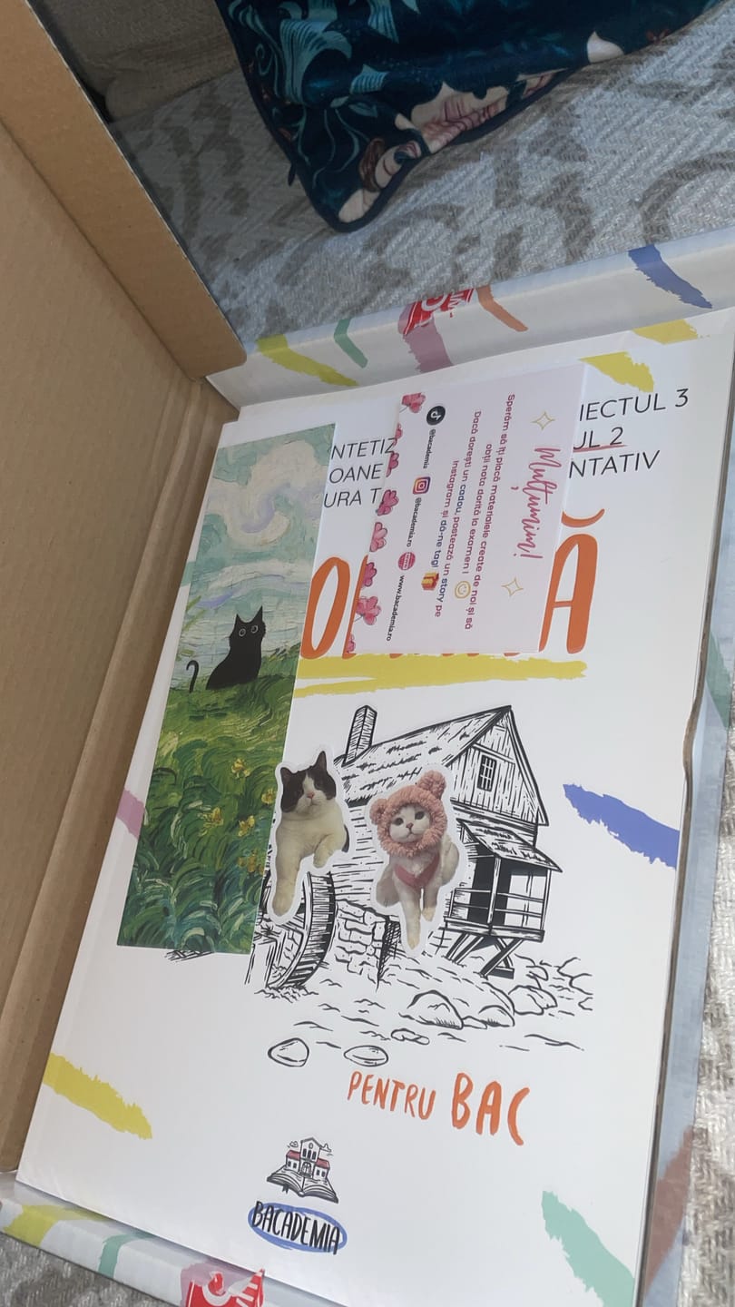 Customer photo review of Pachet Bacalaureat (Română + Istorie + Logică) Bacademia