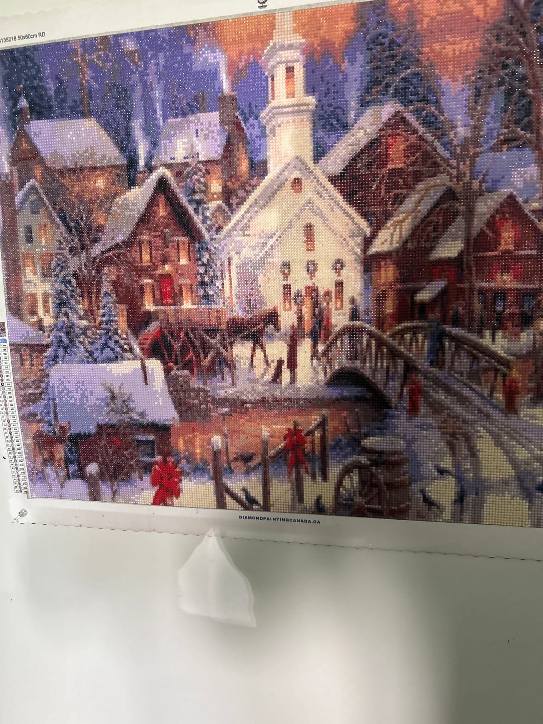 Customer photo review of Oil Painting Style Colorful Flowers Full Drill - 5D Diy Diamond Painting Canvas Kits VM3538
