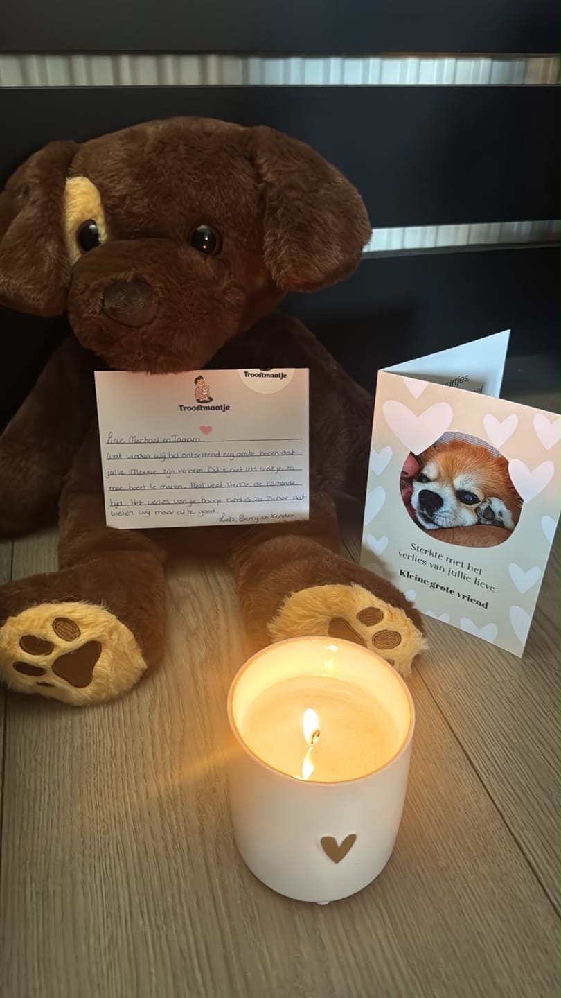 Customer photo review of Verzwaringsknuffel Hond 2,2 kg + Gratis Pittenzakje