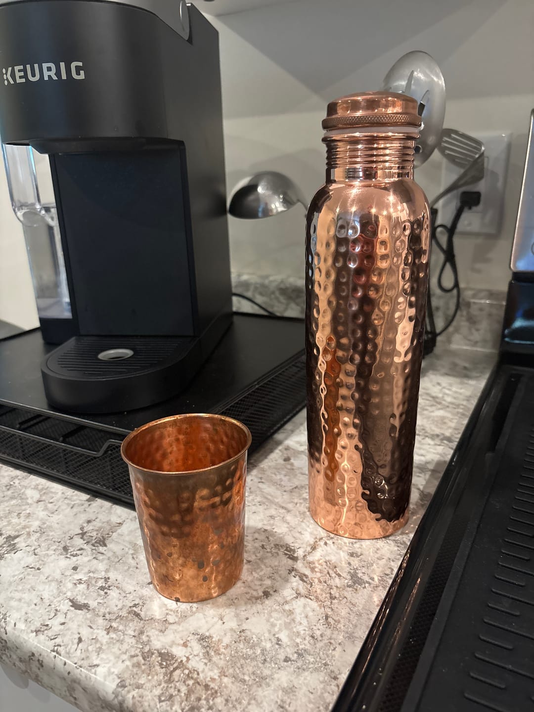 Customer photo review of Himalayan Ayurvedic Pure Copper Bottle