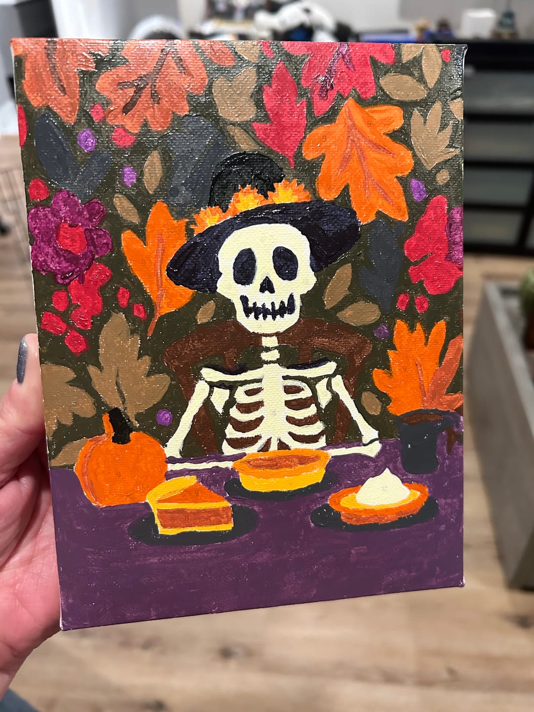 Customer photo review of 6 Mini Paintings - Spooky Autumn Set