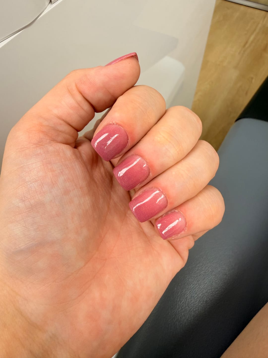 Customer photo review of Mauve Whisper Dipping Powder