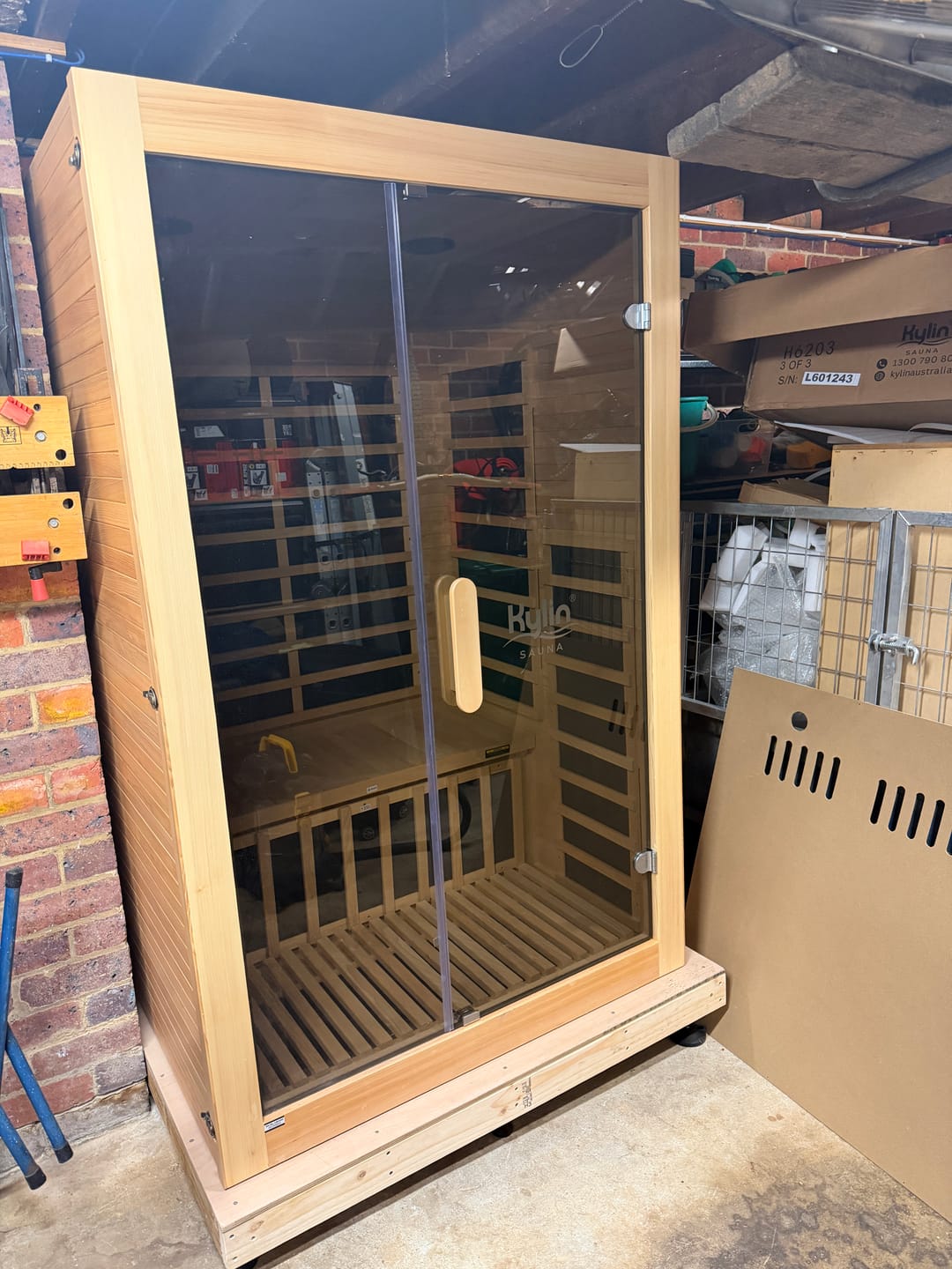Customer photo review of Kylin Low EMF Carbon Infrared Sauna Room 2 Person H6203 (Floor Heater included)