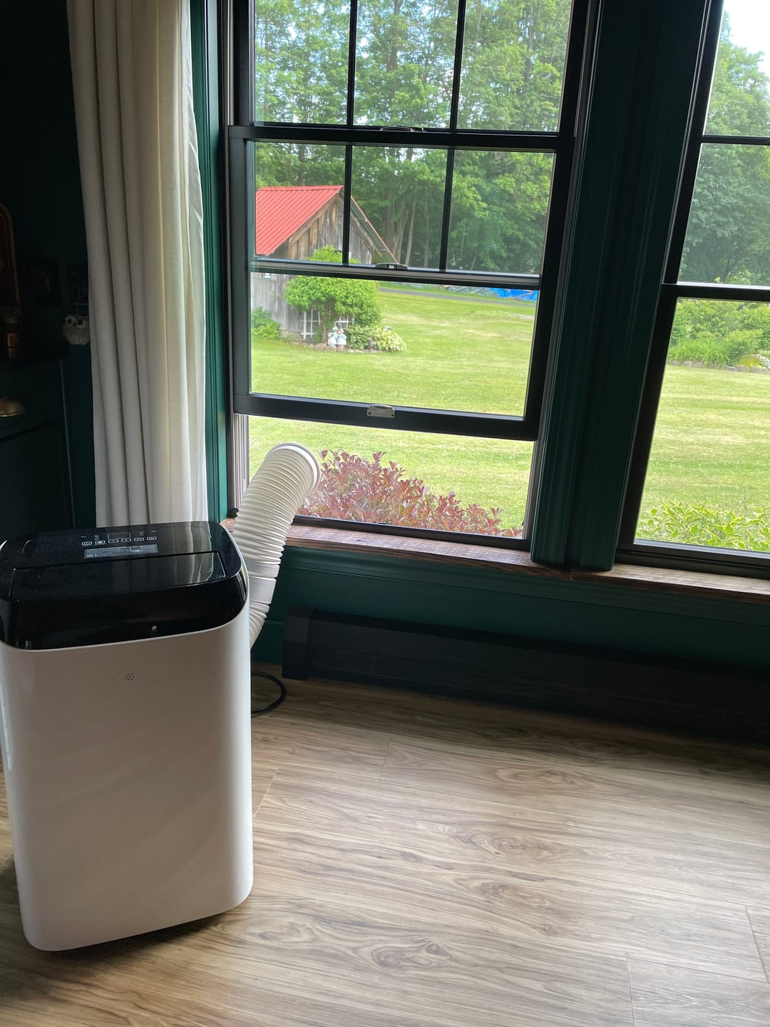 Customer photo review of Custom Portable AC Window Insert for Single & Double Hung Windows