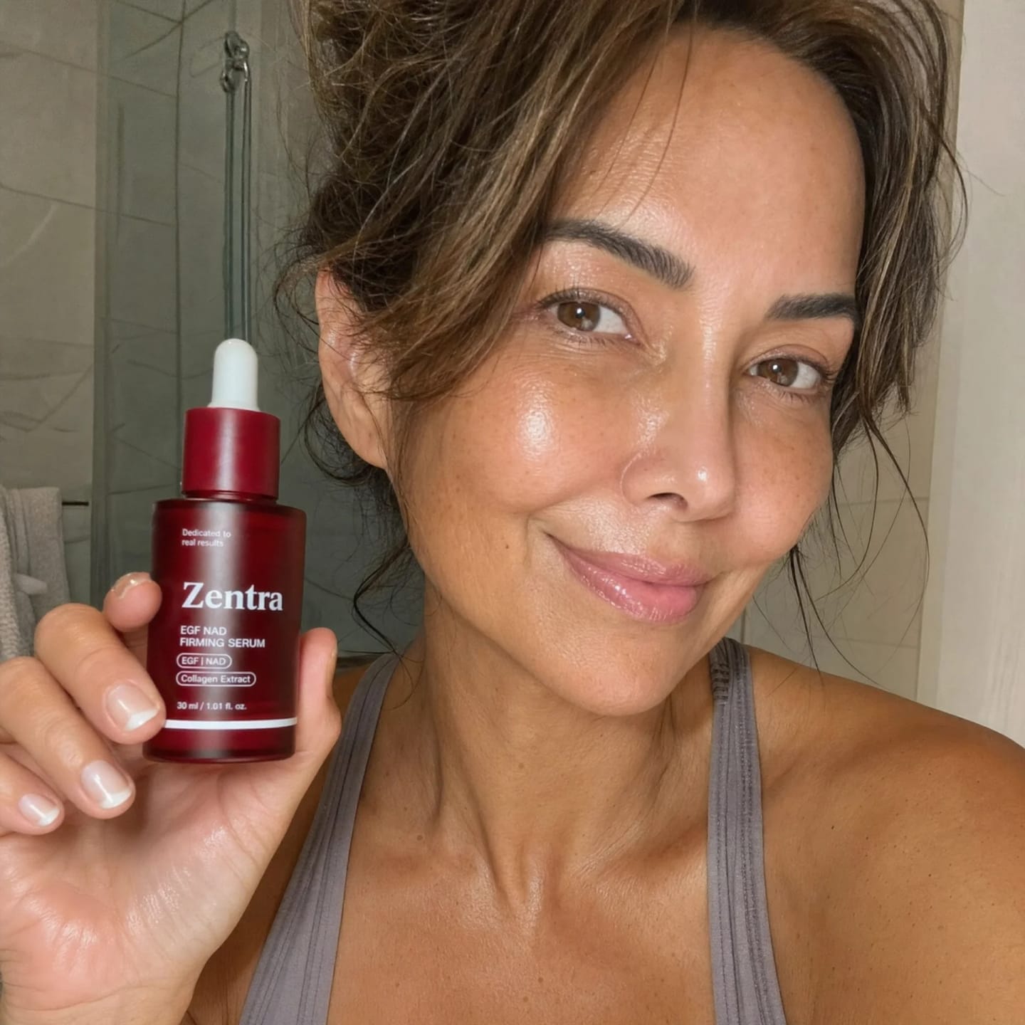 Customer photo review of Zentra EGF Skin Lifting Serum