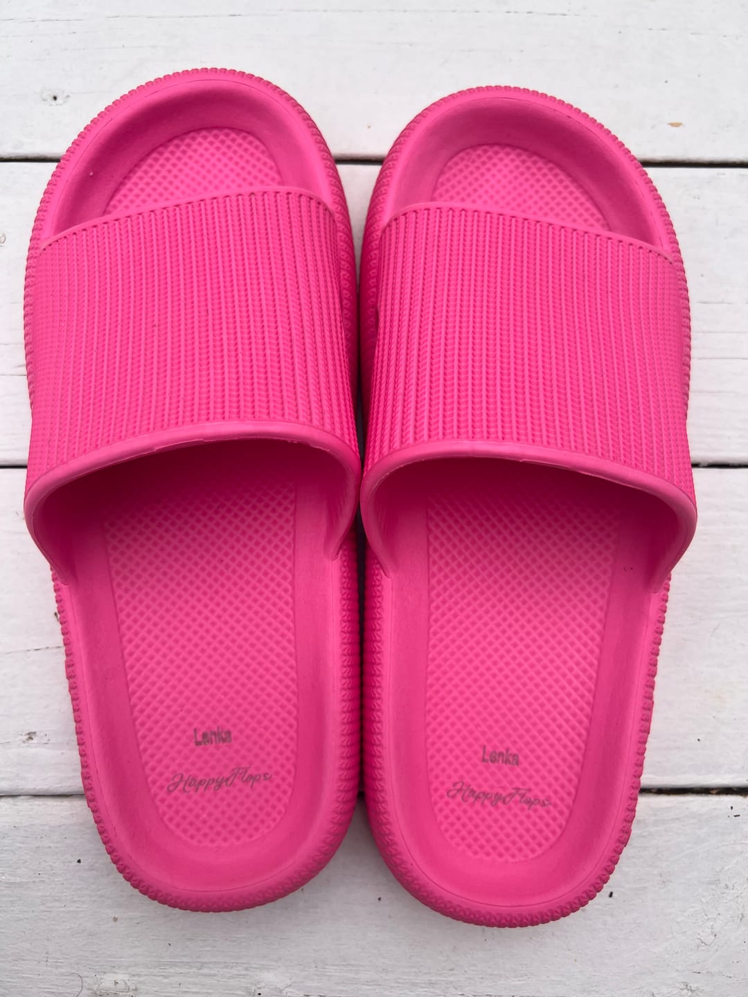 Customer photo review of HappyFlops Original Drop 002