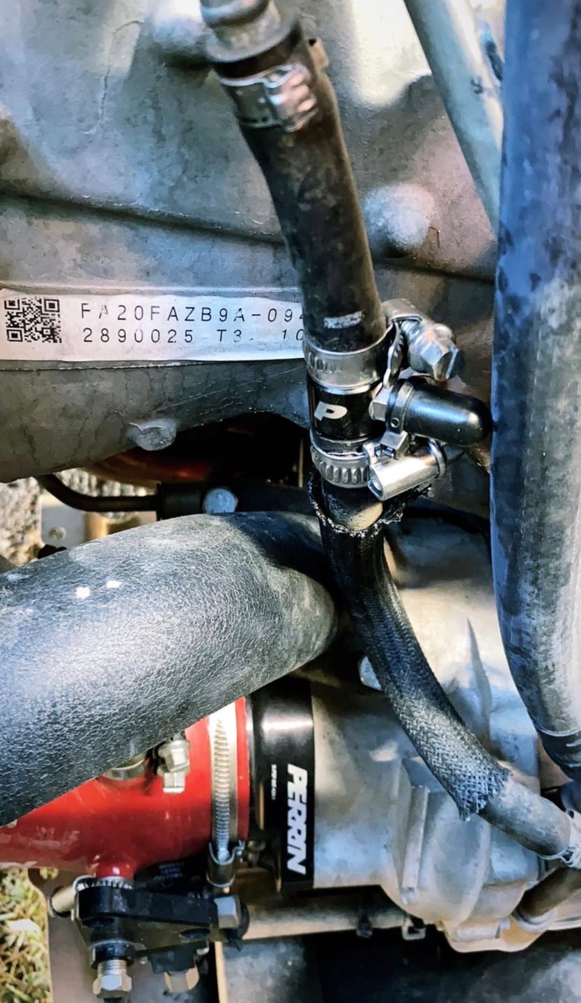 Customer photo review of Turbo Sump Restrictor for 2015-2017 & 2025-2026 WRX, Forester XT