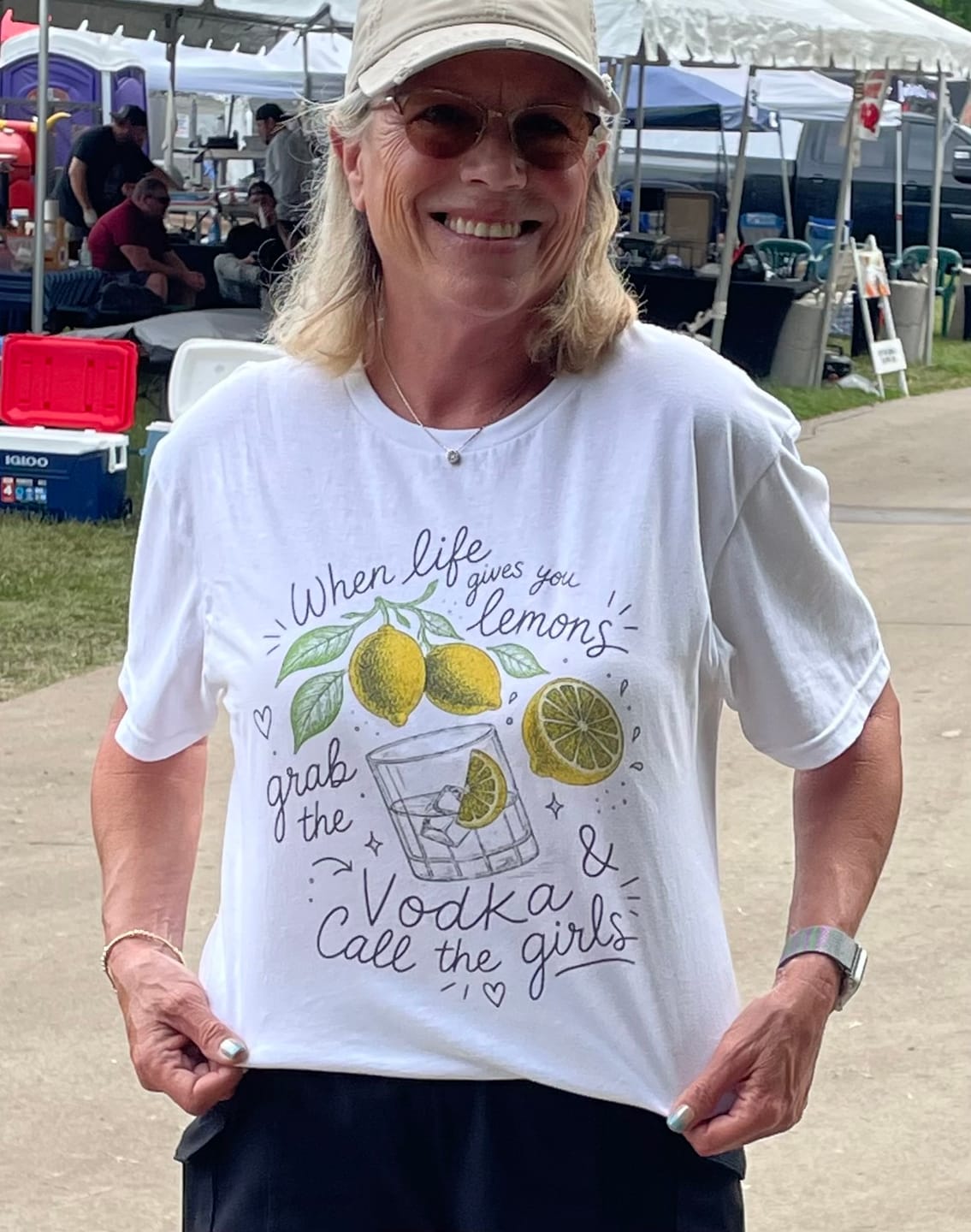 Customer photo review of When Life Gives You Lemons T-Shirt