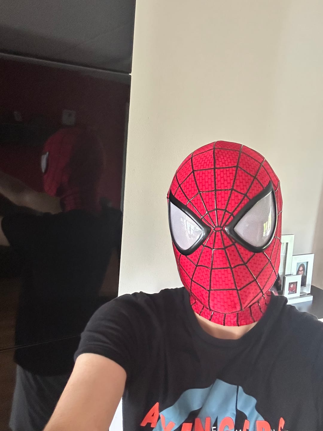 Customer photo review of SpideyJunky™ Andrew Garfield TASM 2 Symbiote Spidey Mask