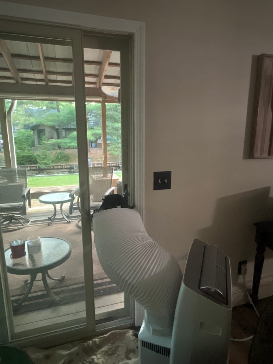 Customer photo review of Custom Portable AC Window Kit for Casement Windows