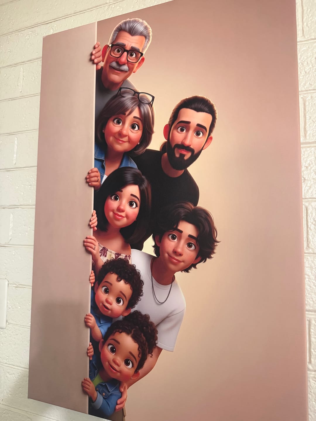 Customer photo review of Personalized Canvas - Animated Wall