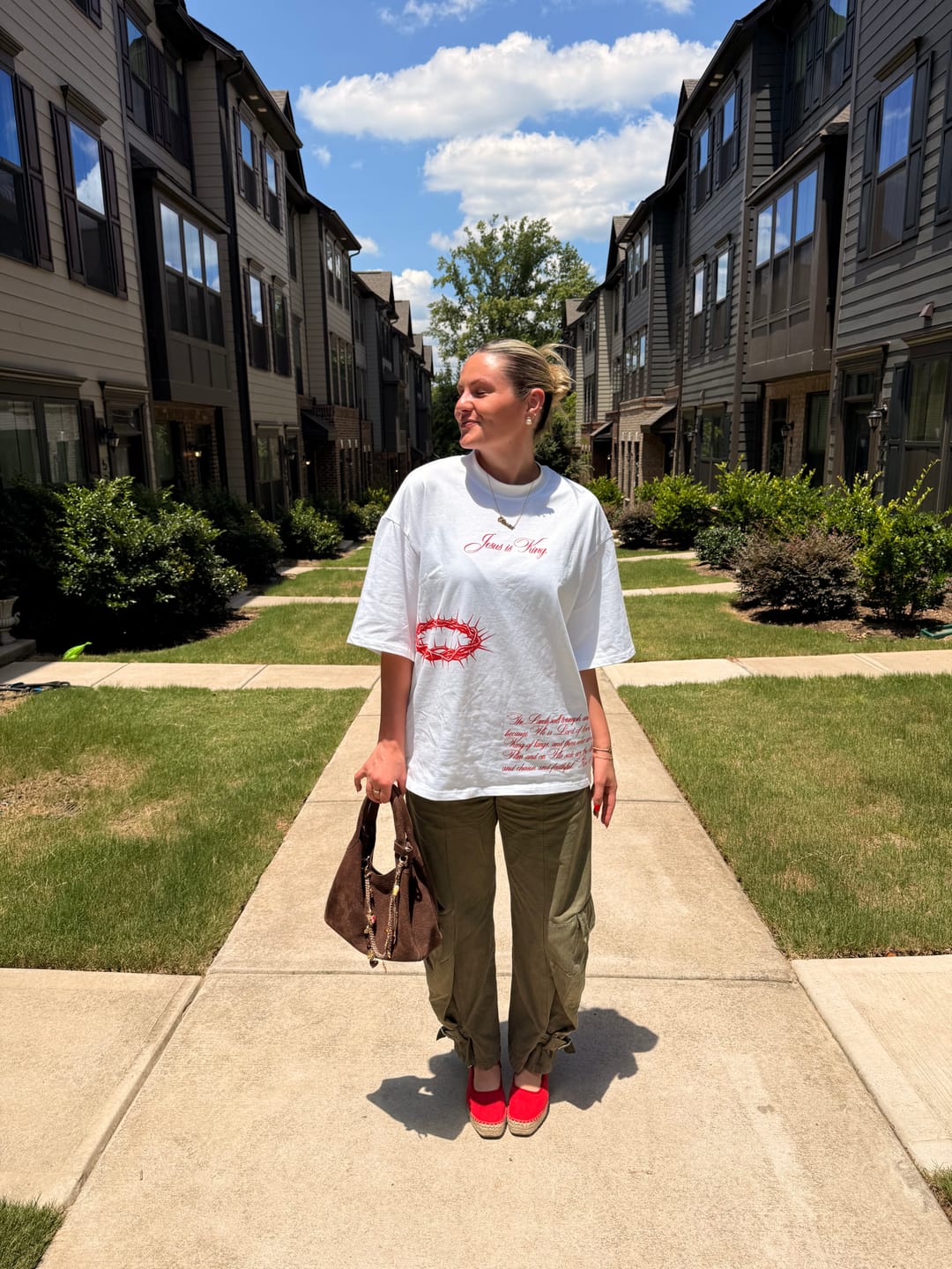 Customer photo review of [PRE-ORDER - SHIPS MID-JUNE] Jesus is King Jumbo Print Tee - Ivory (Oversized)