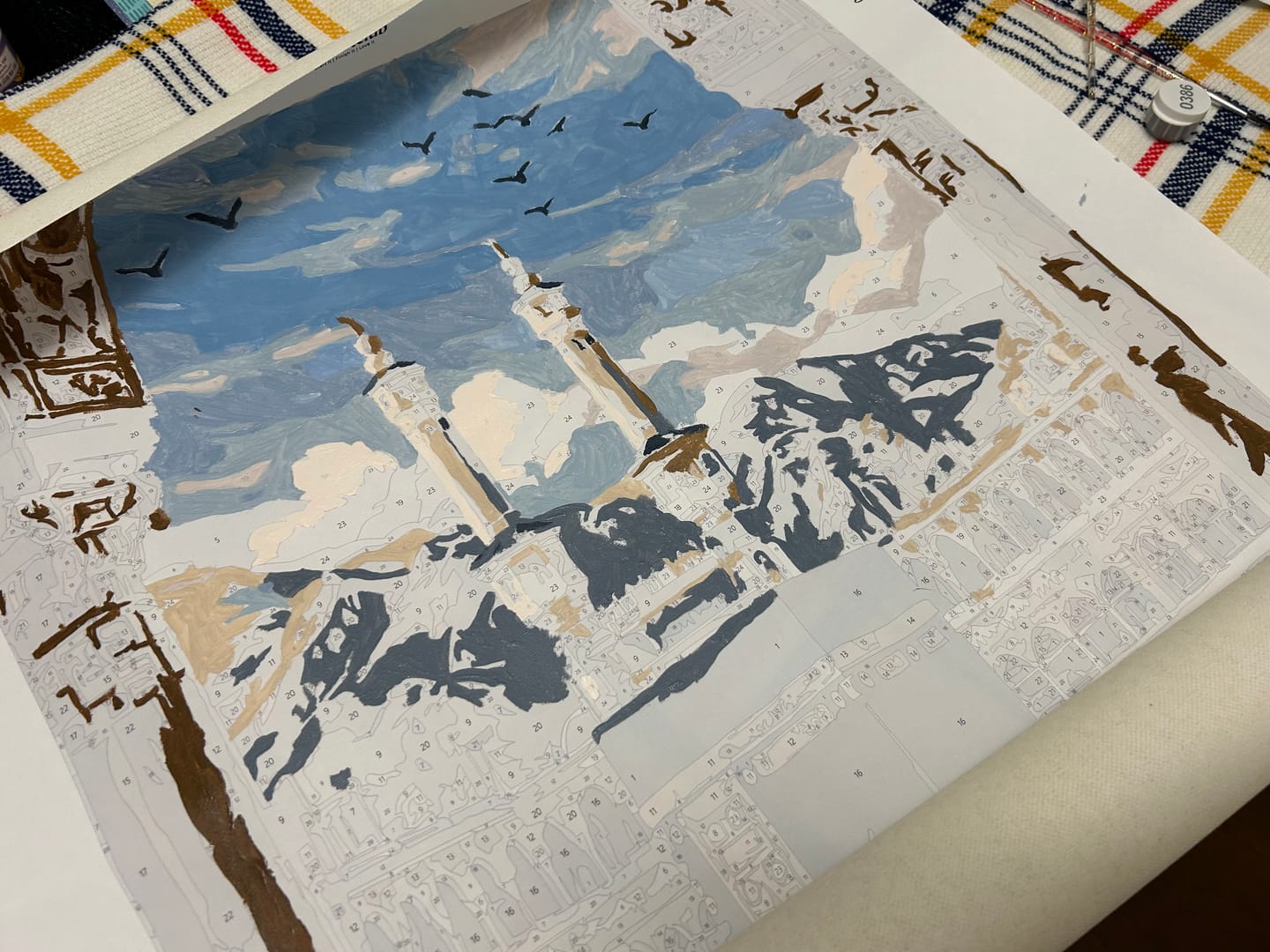 Customer photo review of Toward the Kaaba | Paint by Number