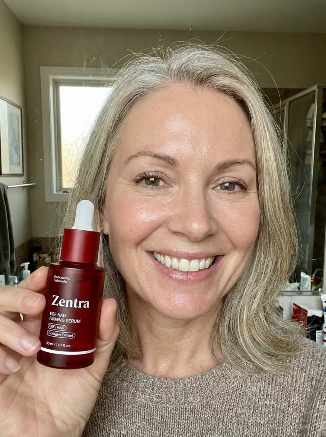 Customer photo review of Zentra EGF Skin Lifting Serum
