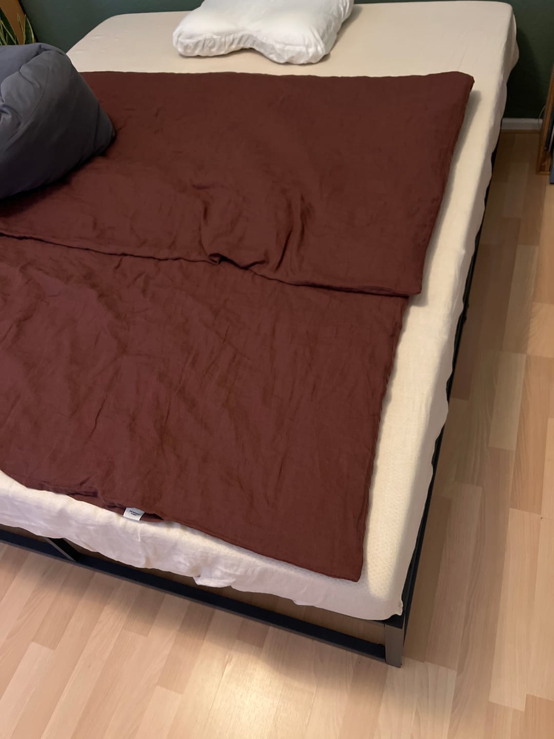 Customer photo review of Leinen-Spannbetttücher, Brazilian Sand