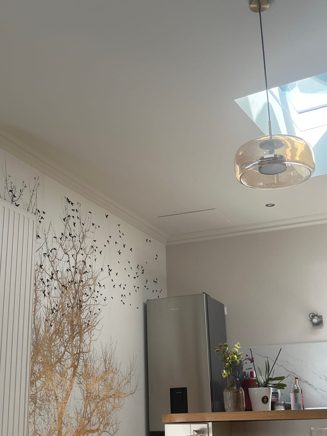 Customer photo review of Suspension moderne en verre teinté NOVA | 1 Suspension