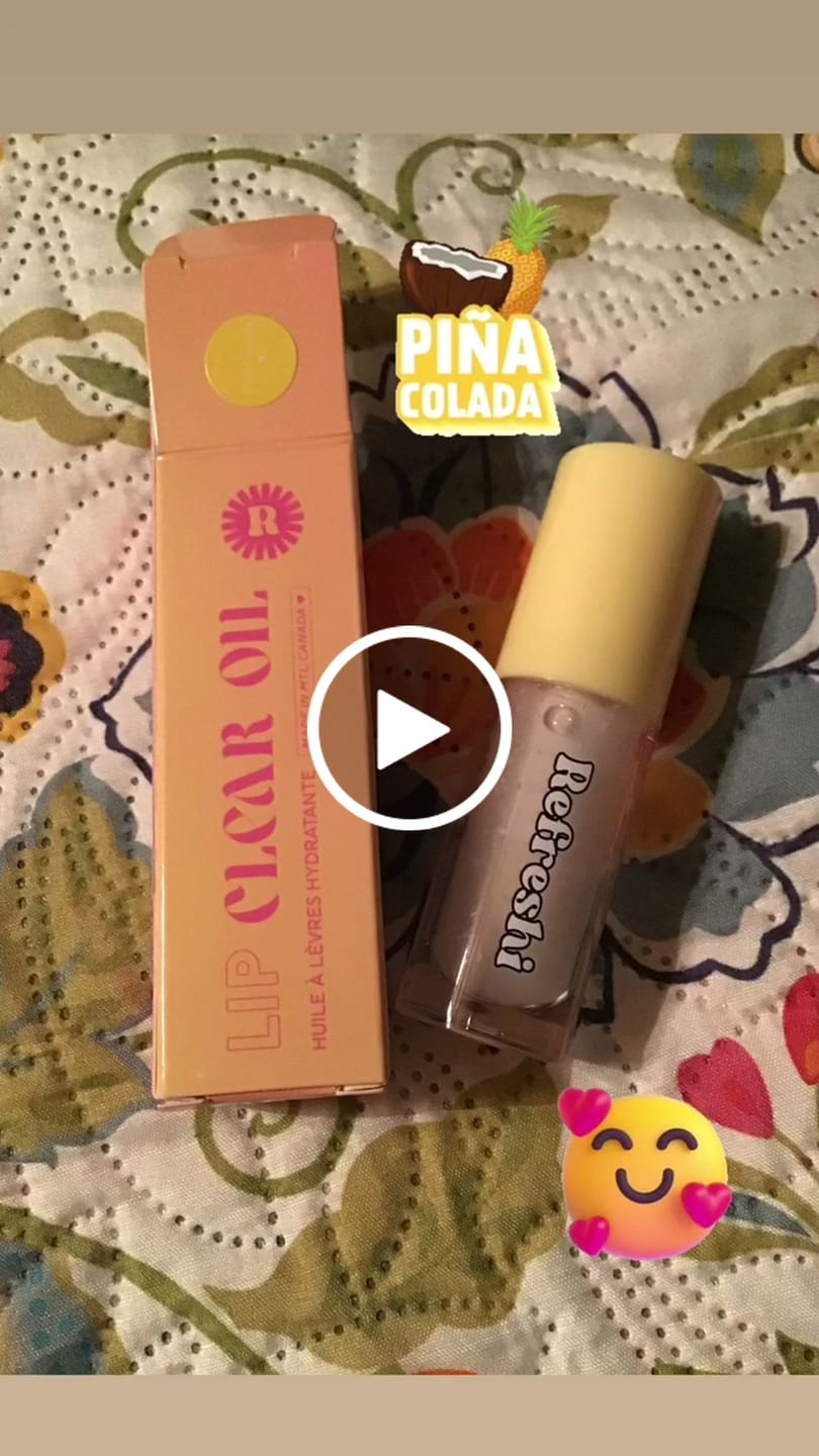 Customer video review of Pina Colada Lip Oil