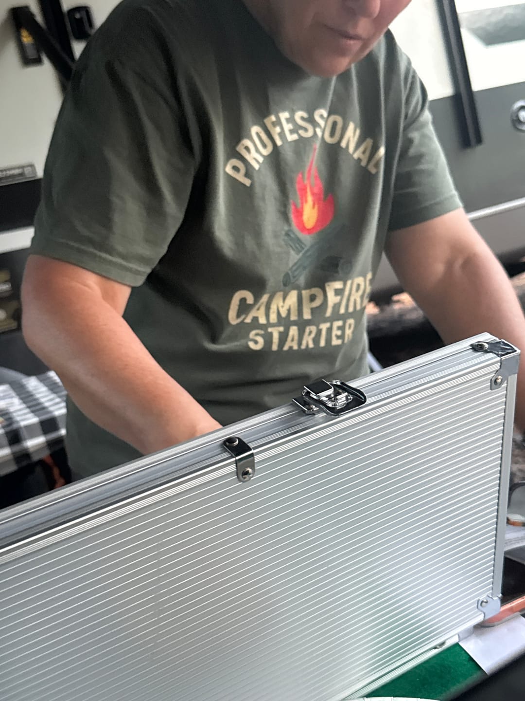 Customer photo review of Campfire Pro T-Shirt