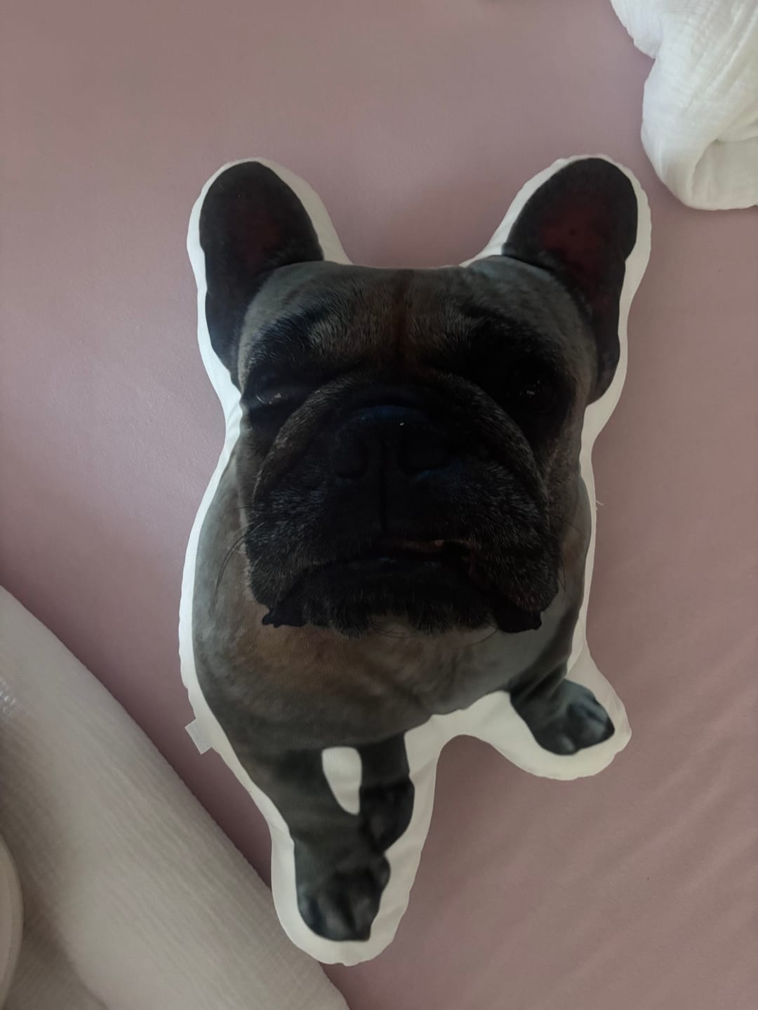 Customer photo review of Personalisiertes Formkissen - Dein Foto mit Hund