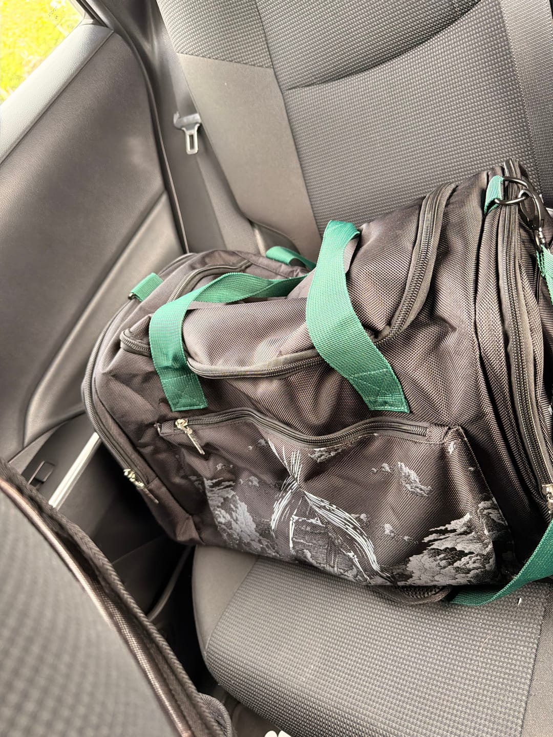 Customer photo review of Rumbling Duffel Bag