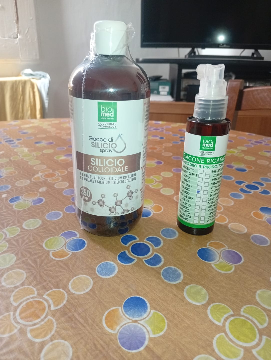 Customer photo review of Silicio colloidale spray sublinguale 350 ppm - 500 ml