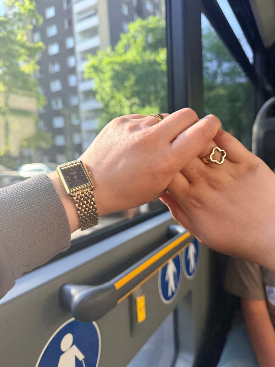 Customer photo review of Olivia Gold Burgundy