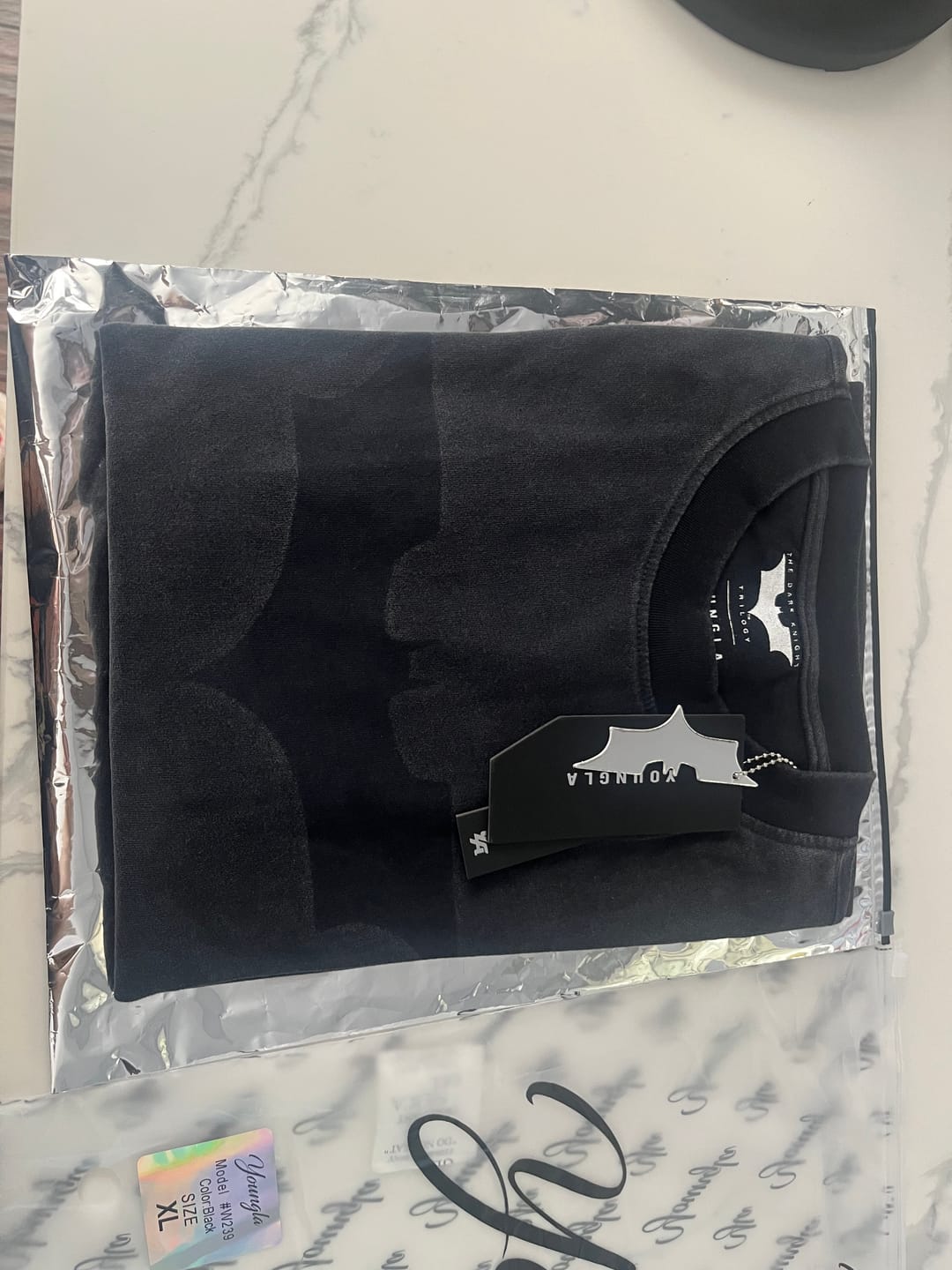 Customer photo review of W4103 Batman Lived-in Tee