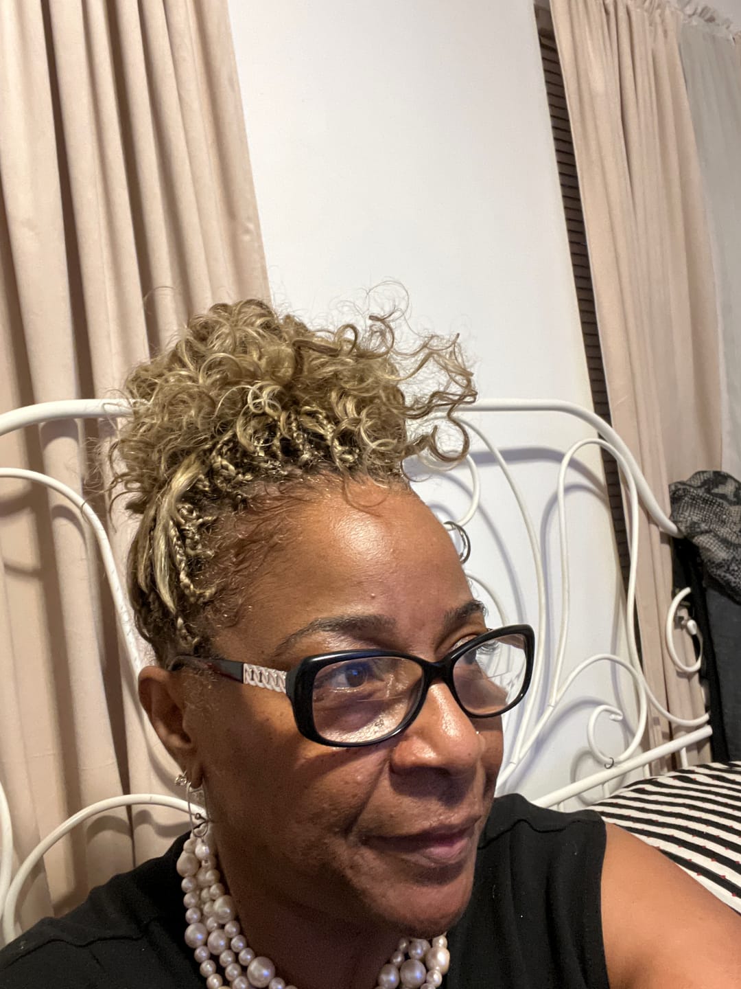 Customer photo review of Milky Way Que Human Hair Blend Bulk Braids - DEEP 14"/16"/18"/22"
