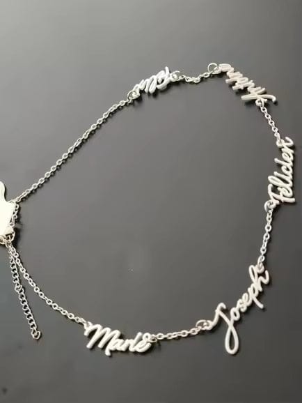 Customer photo review of Custom Multiple Name Necklace