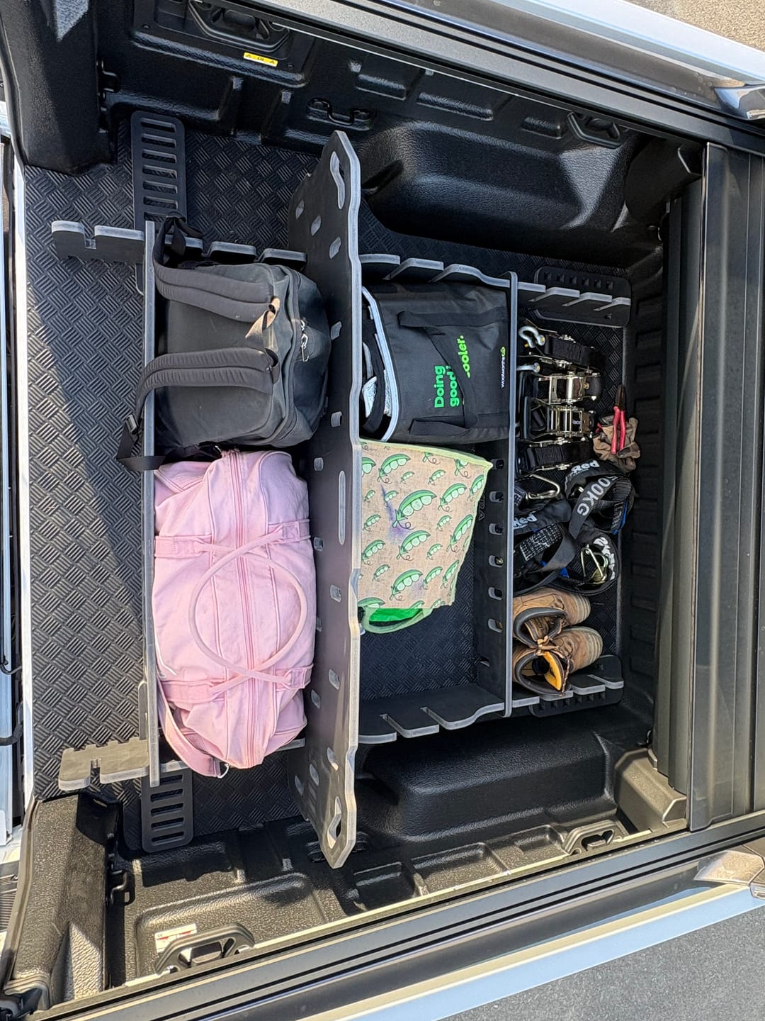 Customer photo review of Ute Tray Storage Divider - Toolbox & Drawer Alternative | LOKRA